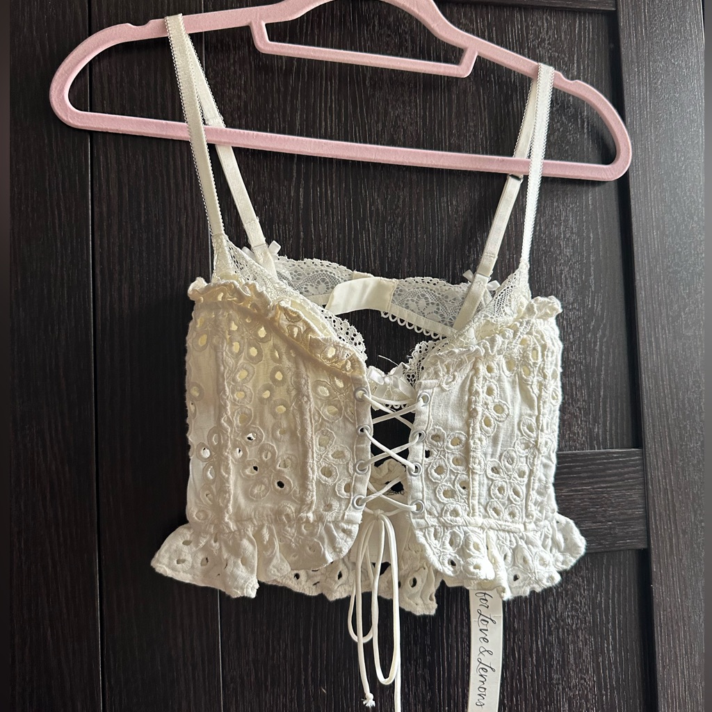 For Love & Lemons Eyelet Bralette Top